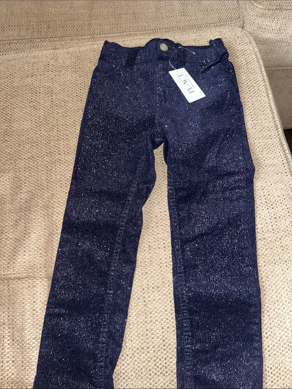 The children’s Place Slim Sparkle Navy Jeans